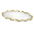 Large Oval Ruffle-Trim Platter S881877