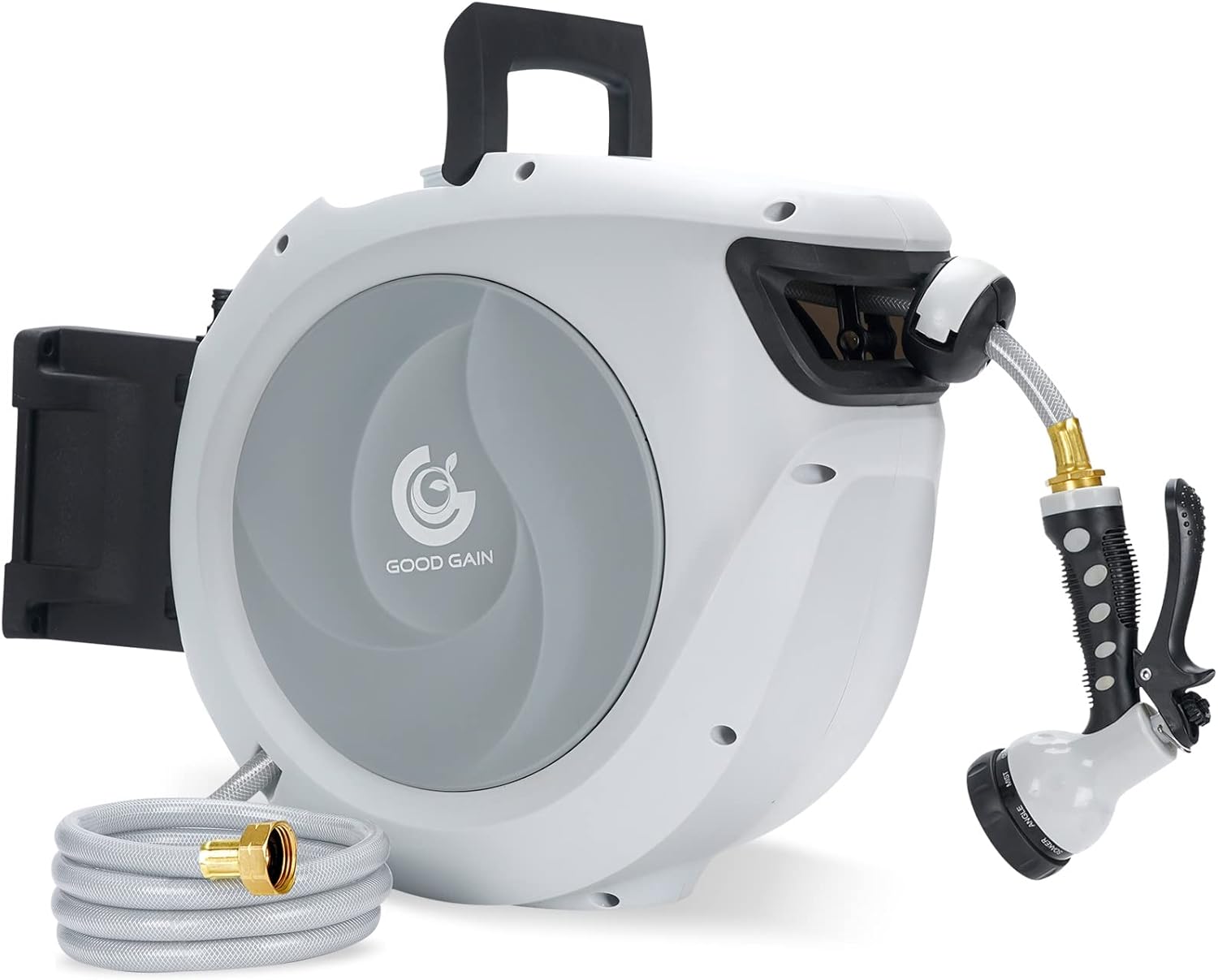 115+7FT Auto Rewind Retractable Hose Reel with 9 Patterns Hose Nozzle S901661