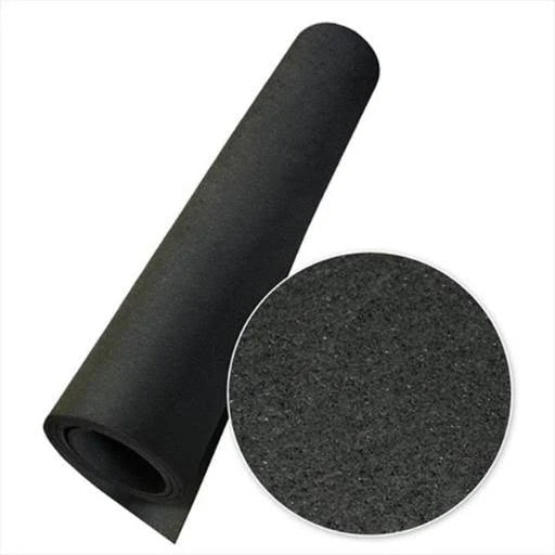 Black Rubber Flooring Mat U58621