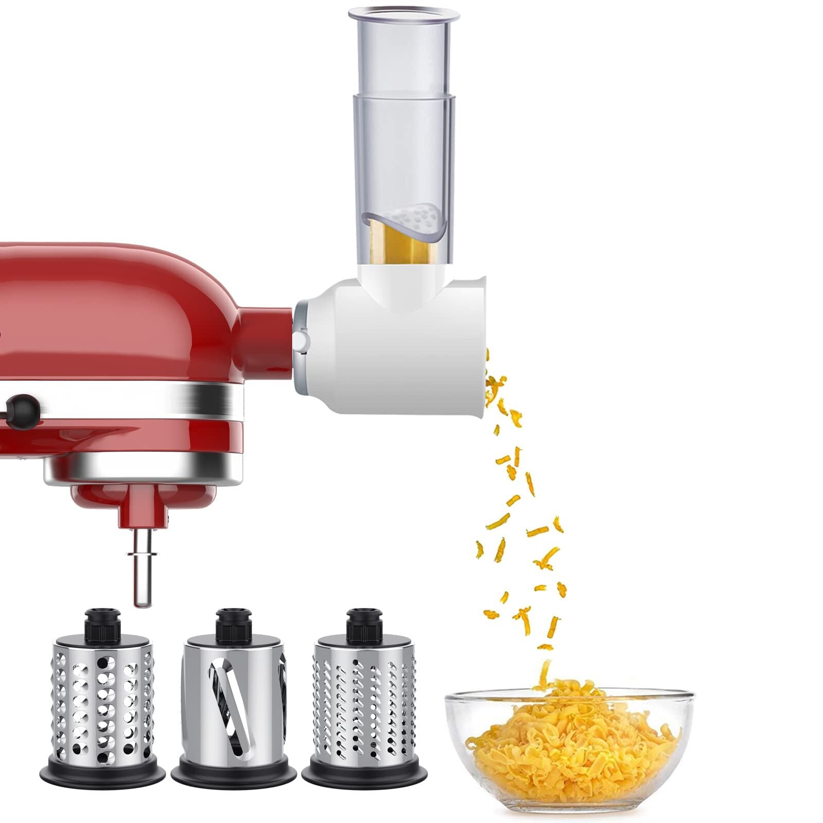 Vegetable Slicer and Cheese Grater Attachment for KitchenAid Stand Mixers Q8439