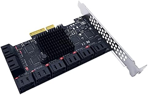 8 Port PCI-E X1 to SATA 3.0 Expansion Card 6GB Adapter Controller Pack of 2 S899