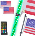 2pcs 4ft Spiral LED Whip Lights with RF Wireless Remote K90842