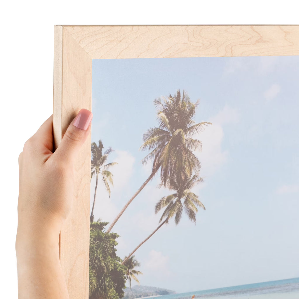 20x28 Inch Brown Wood Picture Frame with Plexi Glass U77967