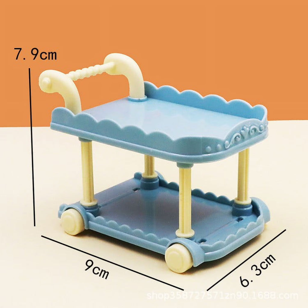 Miniature Kitchen Cart Doll House Cart V404