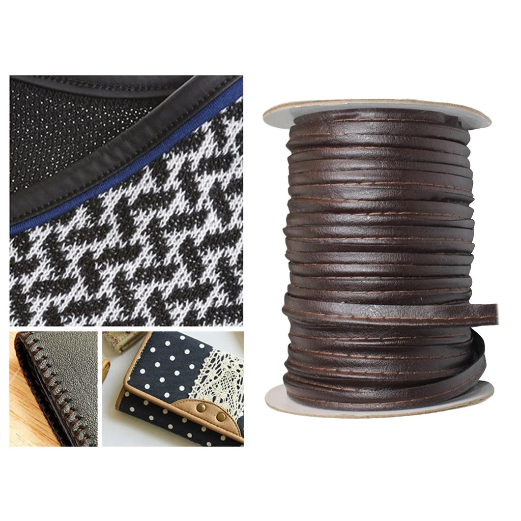 Faux Leather Bias Tape 50 Yards Continuous Bulk Spool A800861