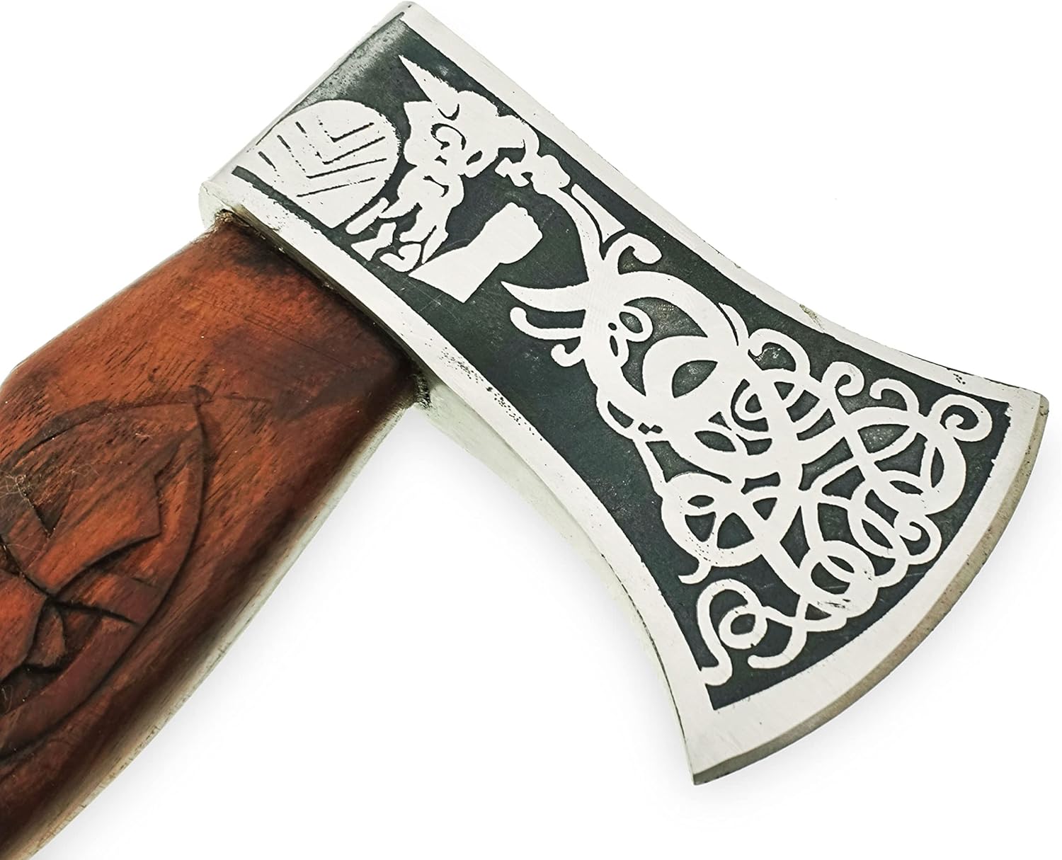 16 Inches Carbon Steel Axe with Rose Wood Handle H19559