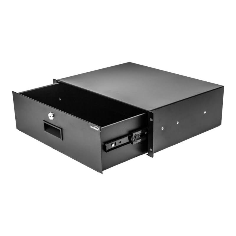19x22 Rack Mount 3U Locking Server Cabinet with Key Drawer F833