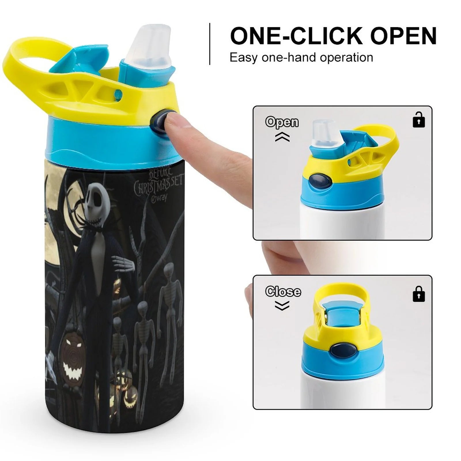 Insulated Stainless Steel Water Bottle With Straw L477