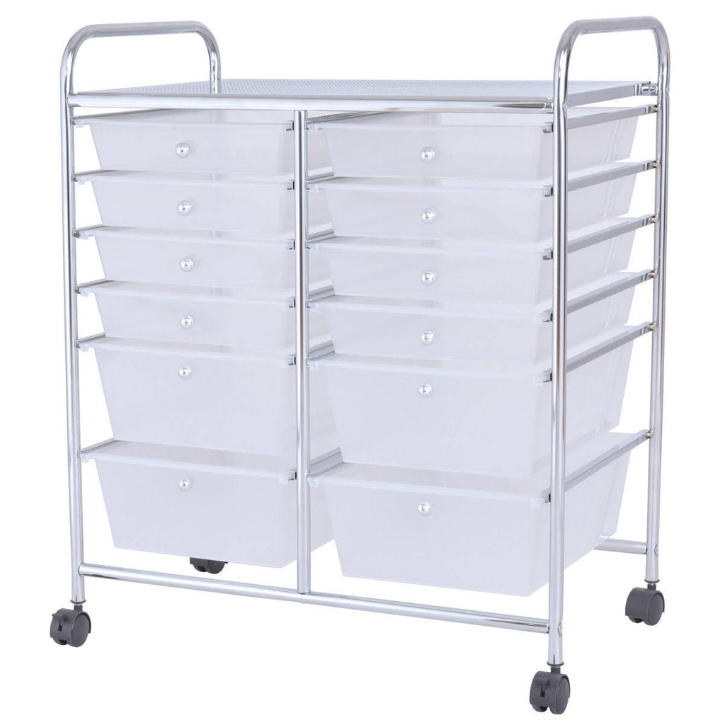 12 Storage Drawer Rolling Cart L733