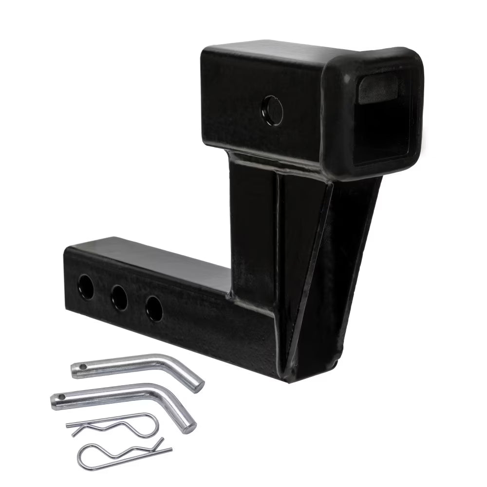 Solid Shank Receiver Extension with Two Hitch Pins X707