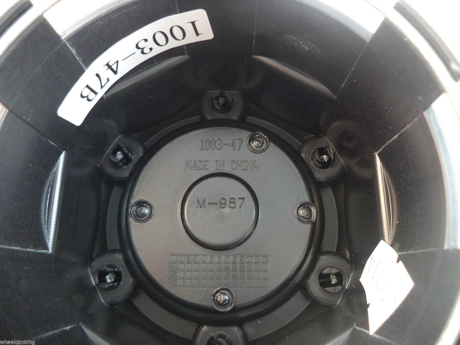 Matte Black Custom Wheel Center Caps (Qty 2) D953