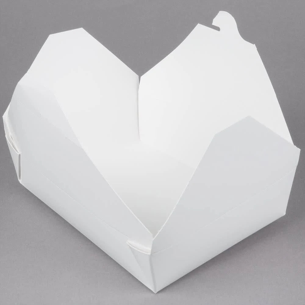White Microwavable Paper Take-Out Container W1443