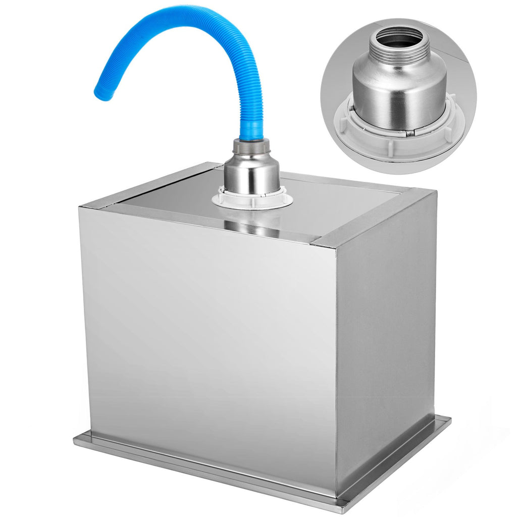 Stainless Steel Drop in Ice Chest with Sliding Cover Ice Cooler H274309