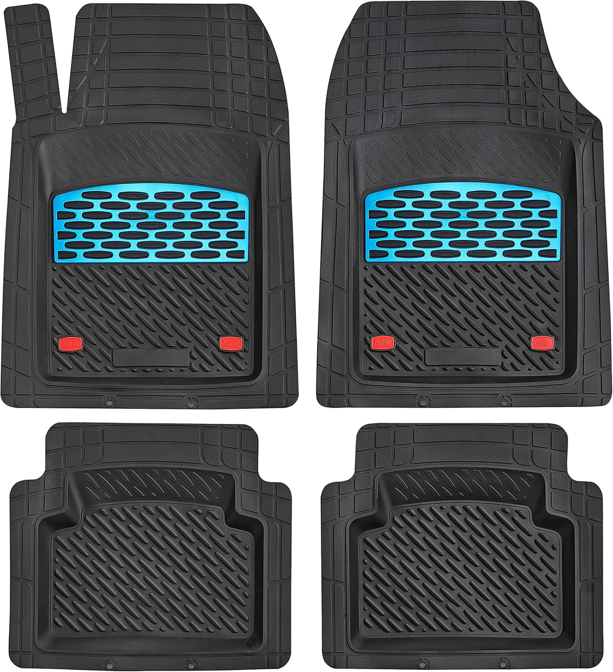 Yellow Two-Tone All Weather Car Floor Mats L73022