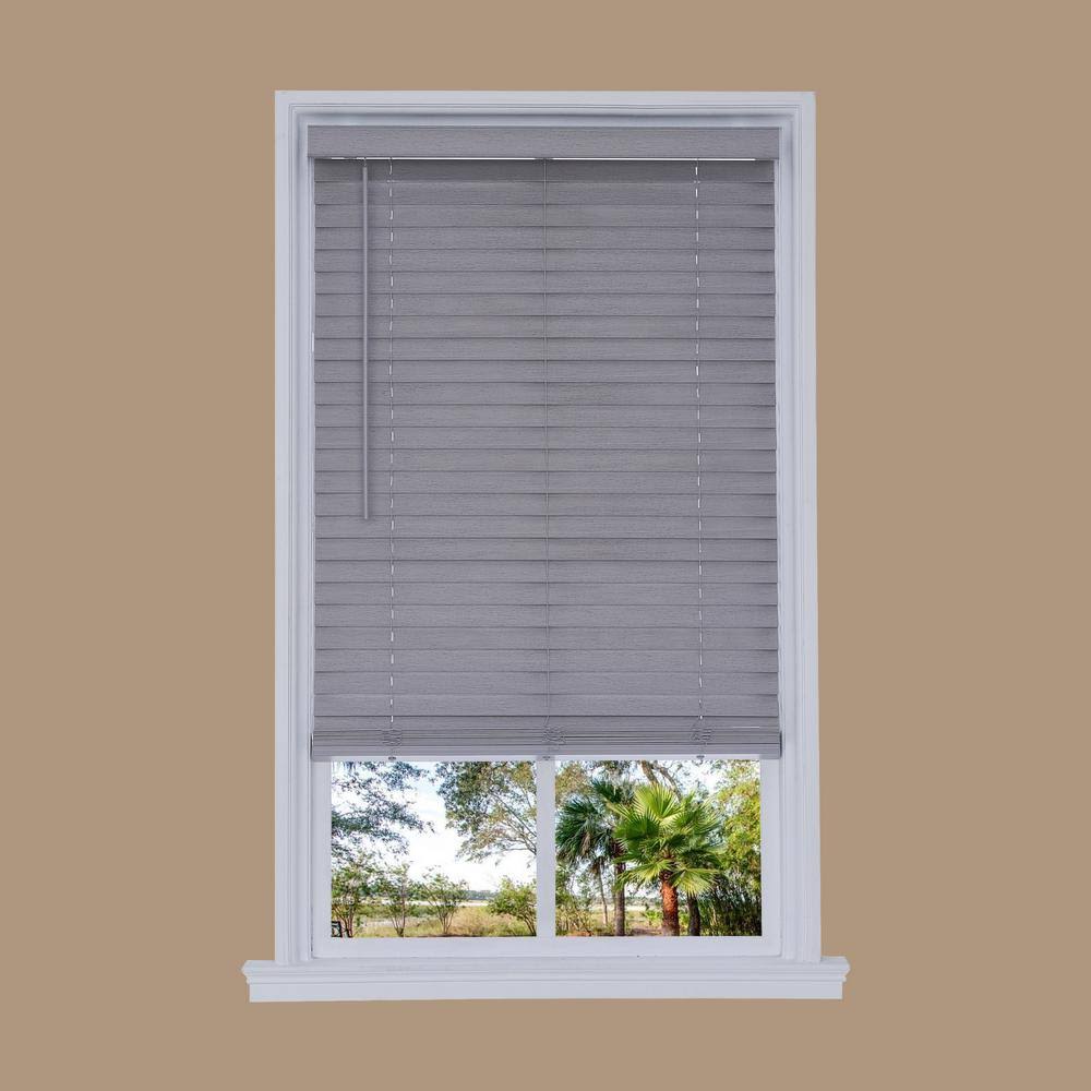 Cordless Distressed Faux Wood Blinds I47702