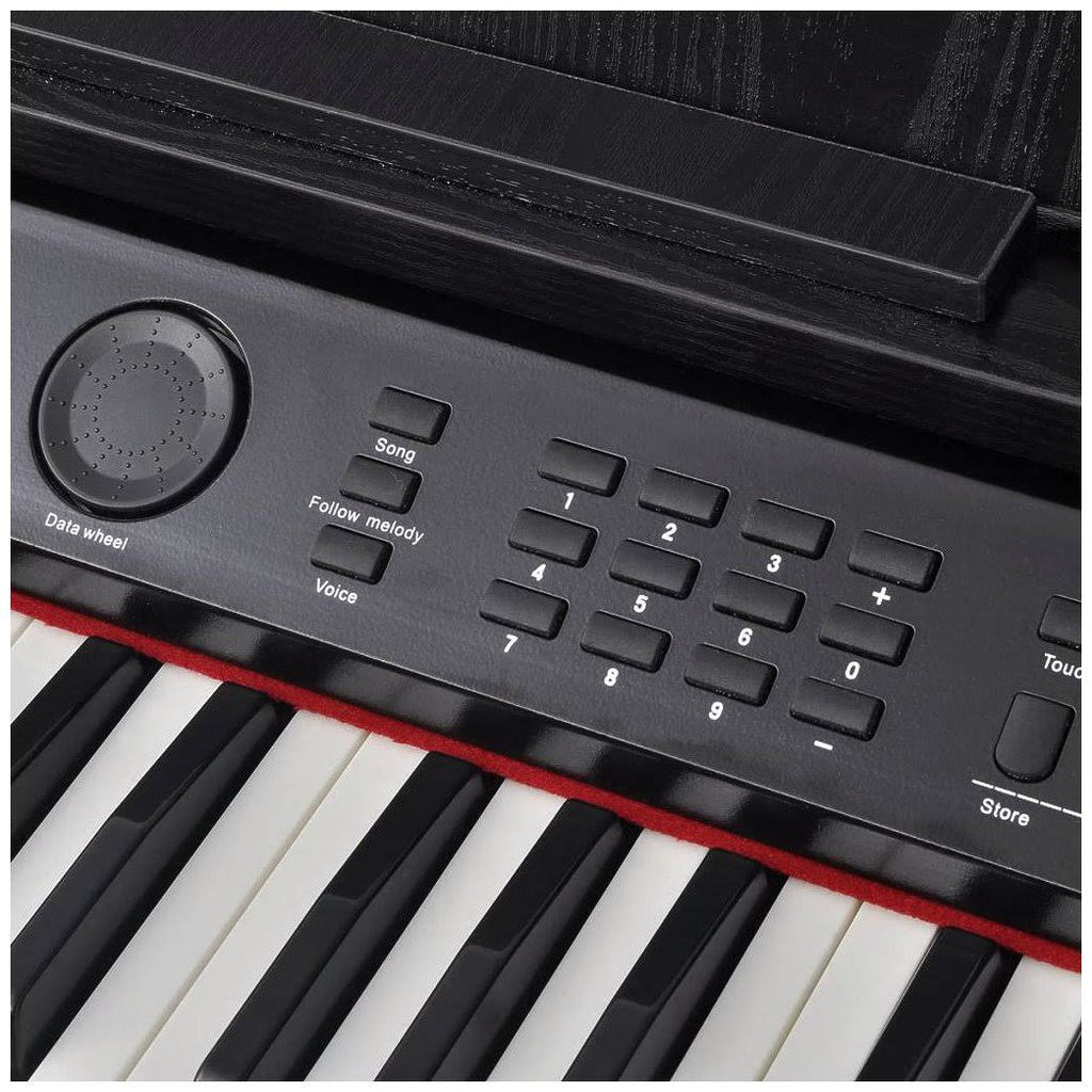 88-Key Digital Piano with Pedals Black W563097