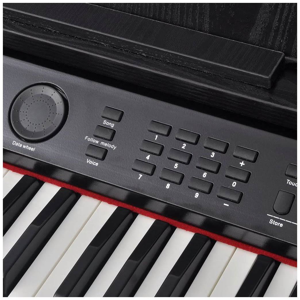 88-Key Digital Piano with Pedals Black W563097