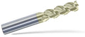 Carbide Corner Radius End Mill, 1 in Milling Dia., ZrN M277353