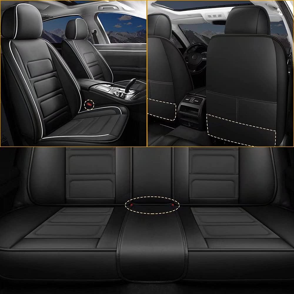 Waterproof Faux Leather Car Seat Covers Full Set S1293