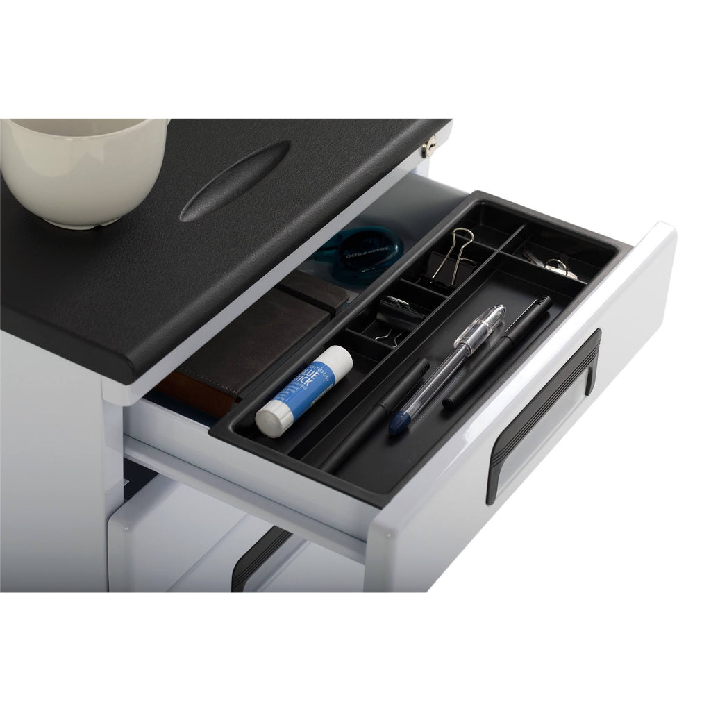 3 Drawer Metal Rolling File Cabinet with Locking Drawers B667