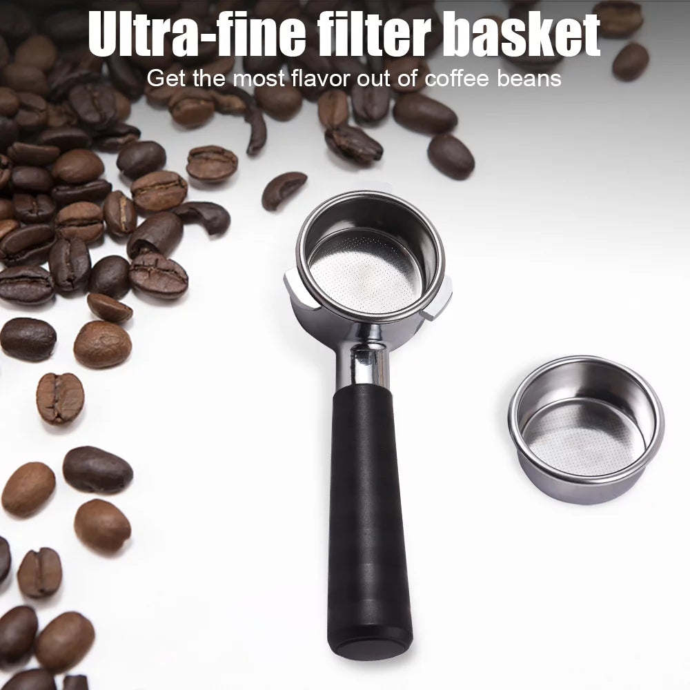 54mm Bottomless Naked Portafilter with 3 Ears Stainless Steel Replacement Parts Basket R26508