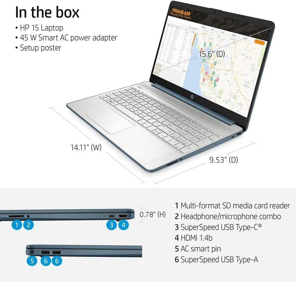 15.6" FHD AMD Ryzen 5 8GB RAM 512GB SSD Laptop Z36875