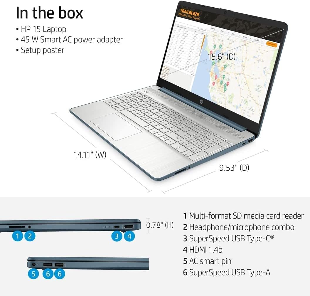 15.6" FHD AMD Ryzen 5 8GB RAM 512GB SSD Laptop Z36875