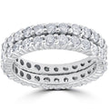 3ct Diamond Eternity Double Row 14K White Gold G570