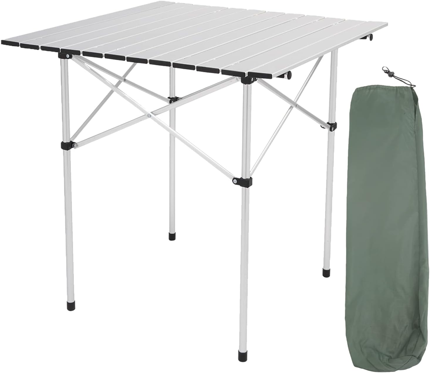 4FT Folding Camping Table, Aluminum, Height Adjustable, Water Resistance, Portable Table P365