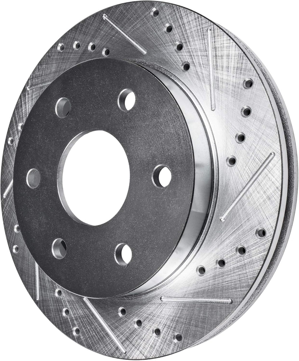 Front Drilled and Slotted Disc Rotors and Brake Pads 6pc Set T993980