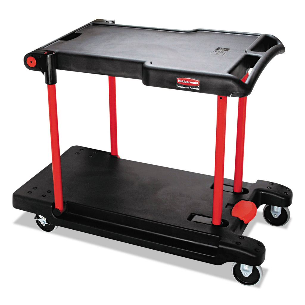 Black Two Shelf Utility Cart K506356