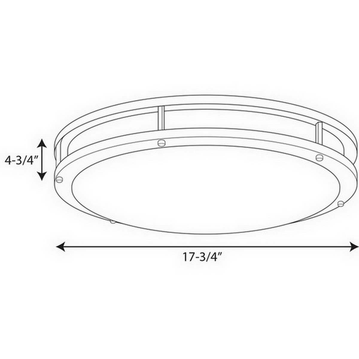 Brushed Nickel LED Flush Mount Light S79366