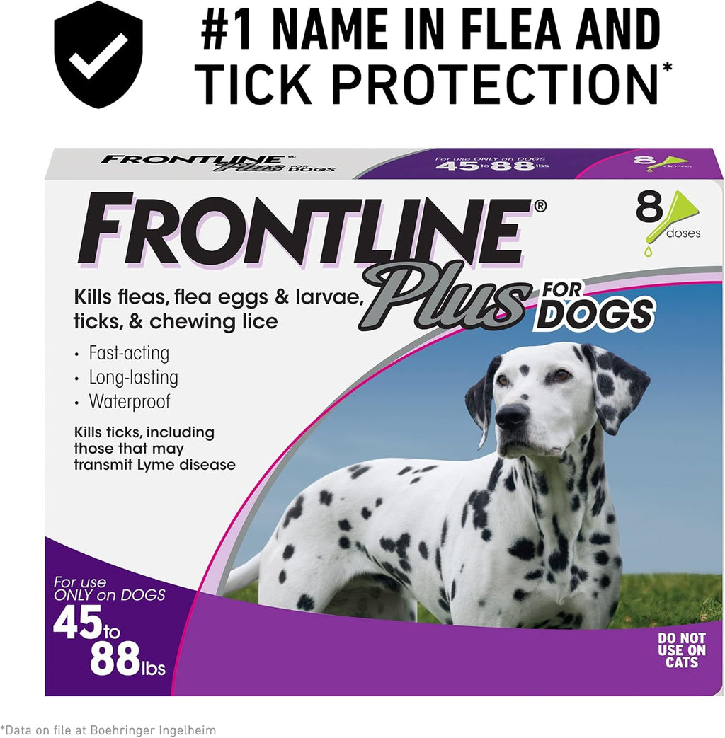 Flea and Tick Treatment for Dogs, 8 Doses M115