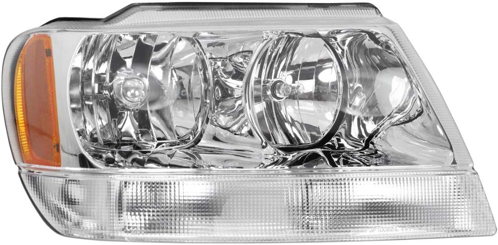 Headlight Assembly for Jeep Grand Cherokee 1999-2004 Pair Driver and Passenger Side D779