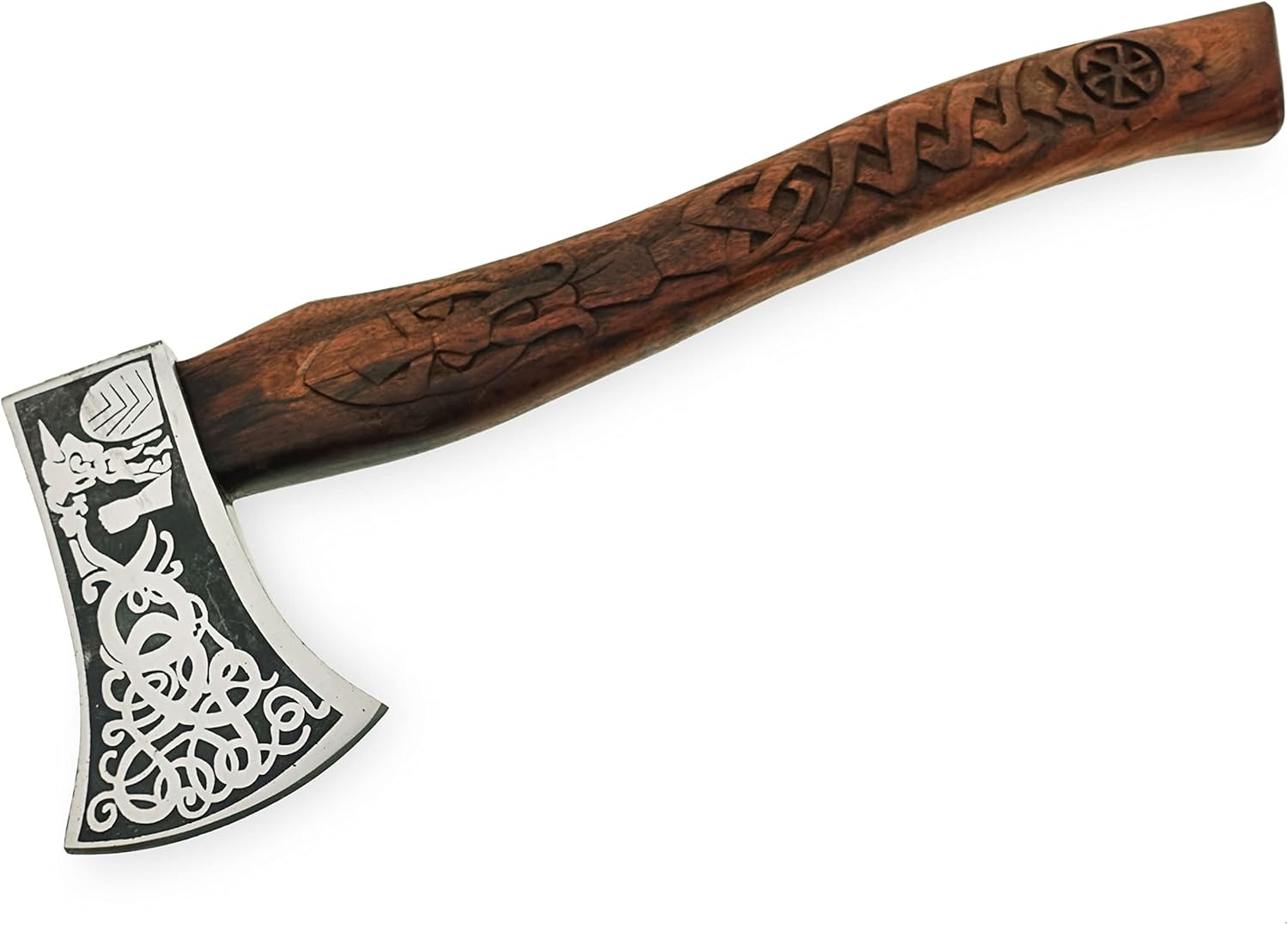 16 Inches Carbon Steel Axe with Rose Wood Handle H19559
