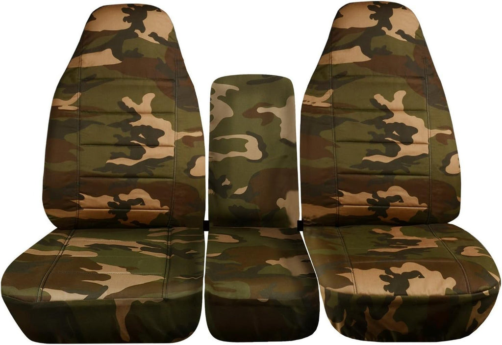 Camo Truck Seat Covers for 40/20/40 Split Bench Front Seat V828451