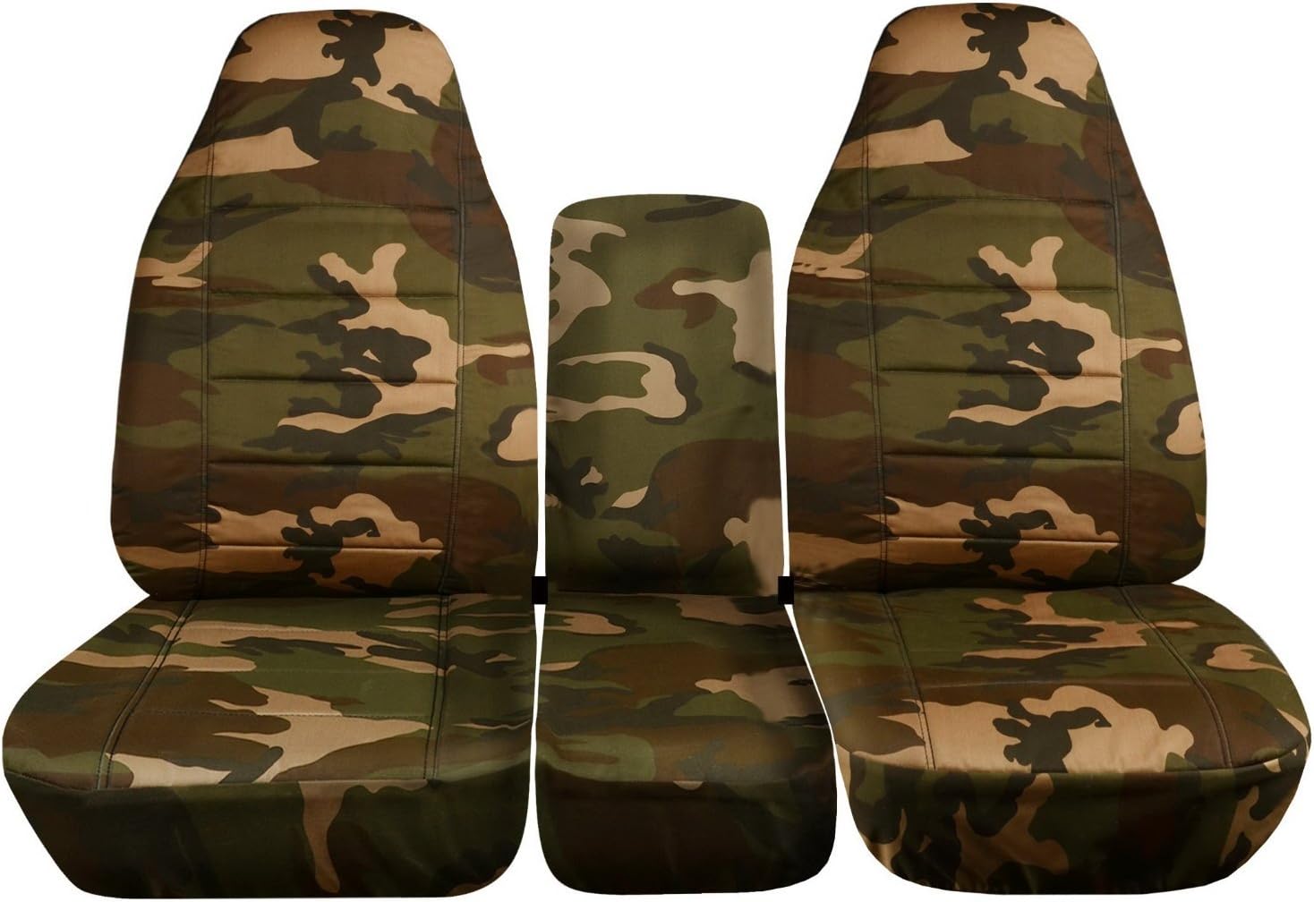 Camo Truck Seat Covers for 40/20/40 Split Bench Front Seat V828451