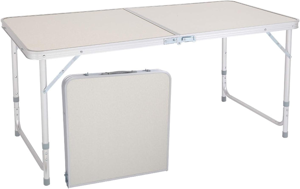 4FT Folding Camping Table, Aluminum, Height Adjustable, Water Resistance, Portable Table P365