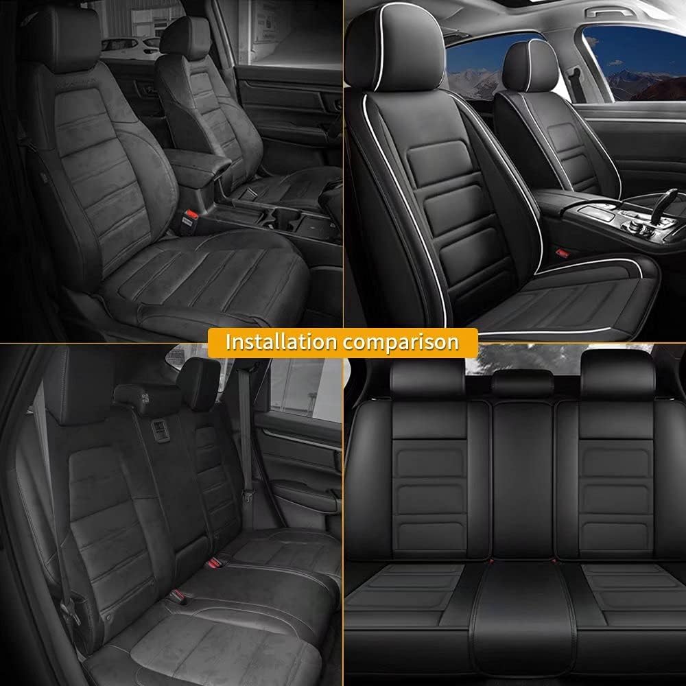 Waterproof Faux Leather Car Seat Covers Full Set S1293