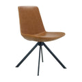 Brown Faux Leather Break Room Chair G1404