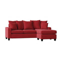 82x22 Wide Reversible Sofa u0026 Chaise Red Y208