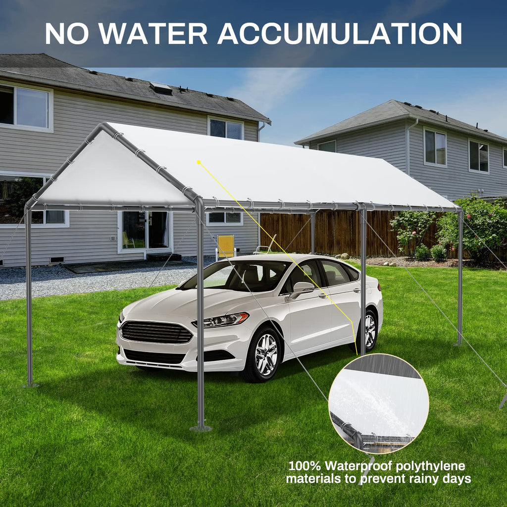 10 x 20Ft Heavy Duty Carport with Steel Wire Rope I87941