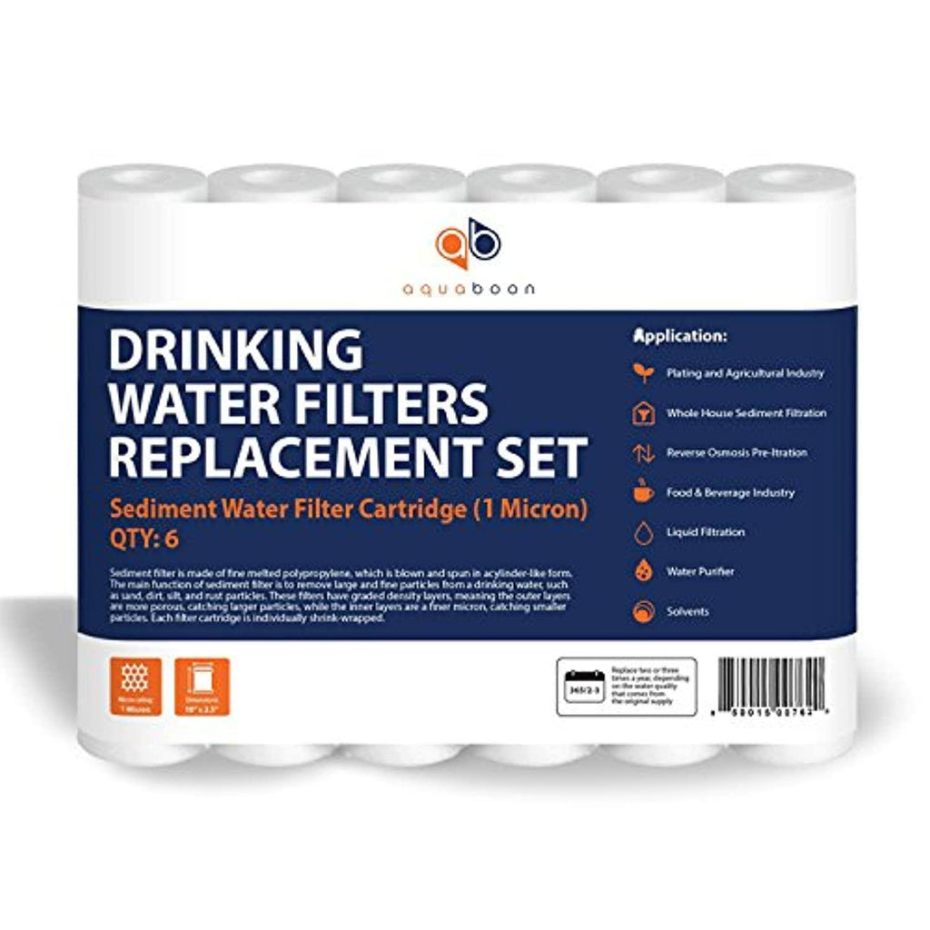 1 Micron Sediment Water Filter Cartridge 6 Pack U32561