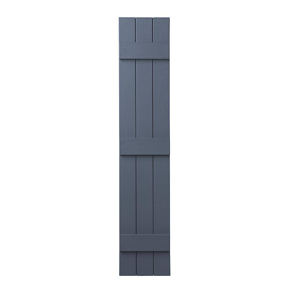 Blue 55x22 H x 11x22 W Closed Board and Batten Shutter E560