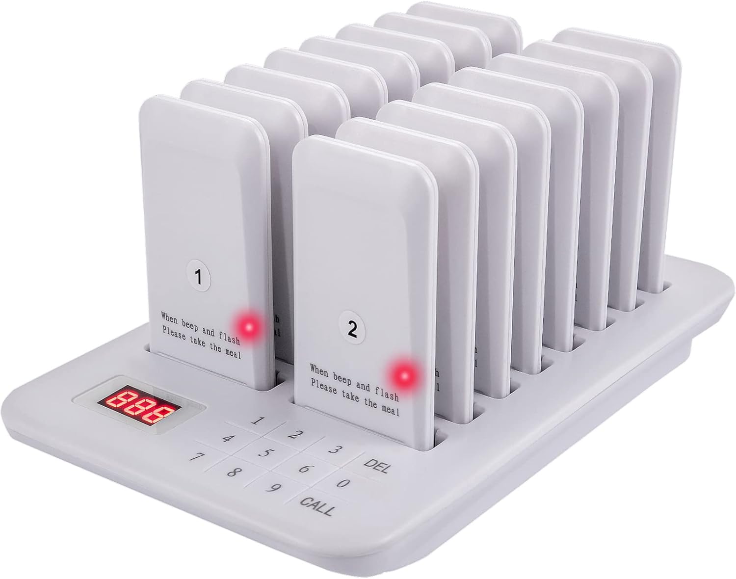 Wireless Paging System with Vibration, Flashing and Buzzer A537