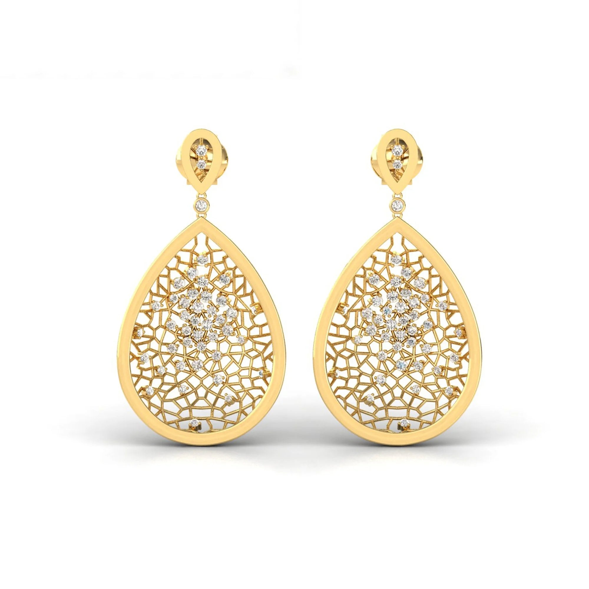Natural Diamond Dangle Earring V79660