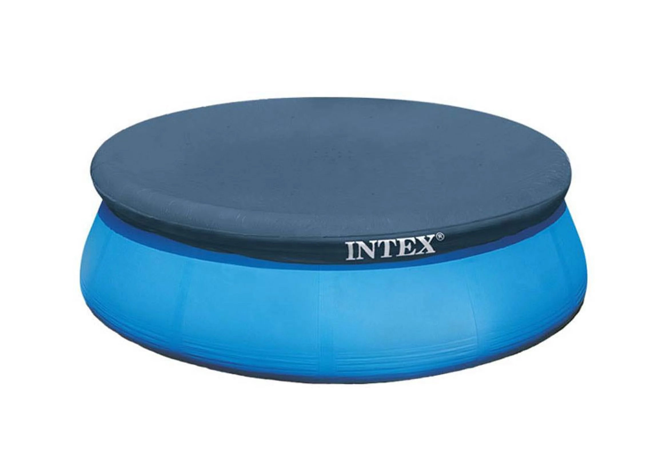 Round Swimming Pool Kit with Vacuum Skimmer, Pole, and Debris Cover Tarp O938534