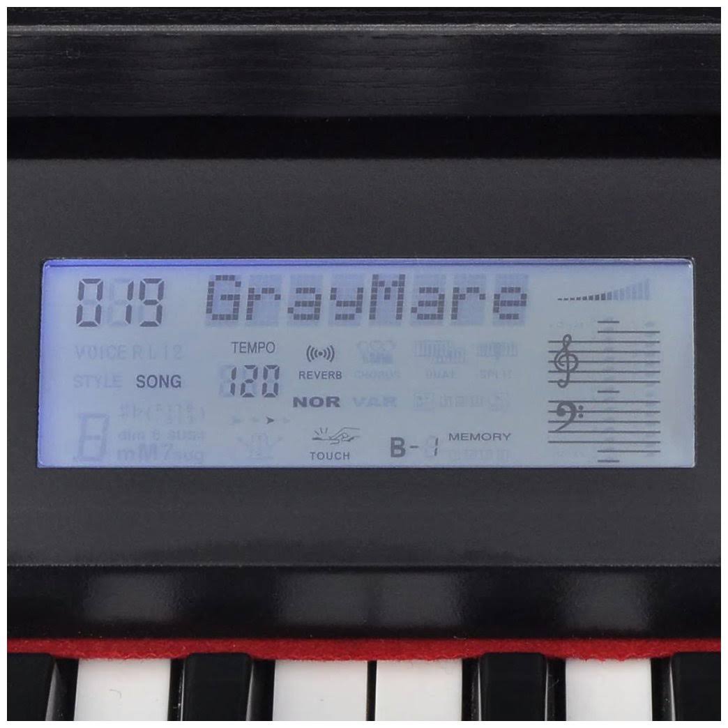 88-Key Digital Piano with Pedals Black W563097