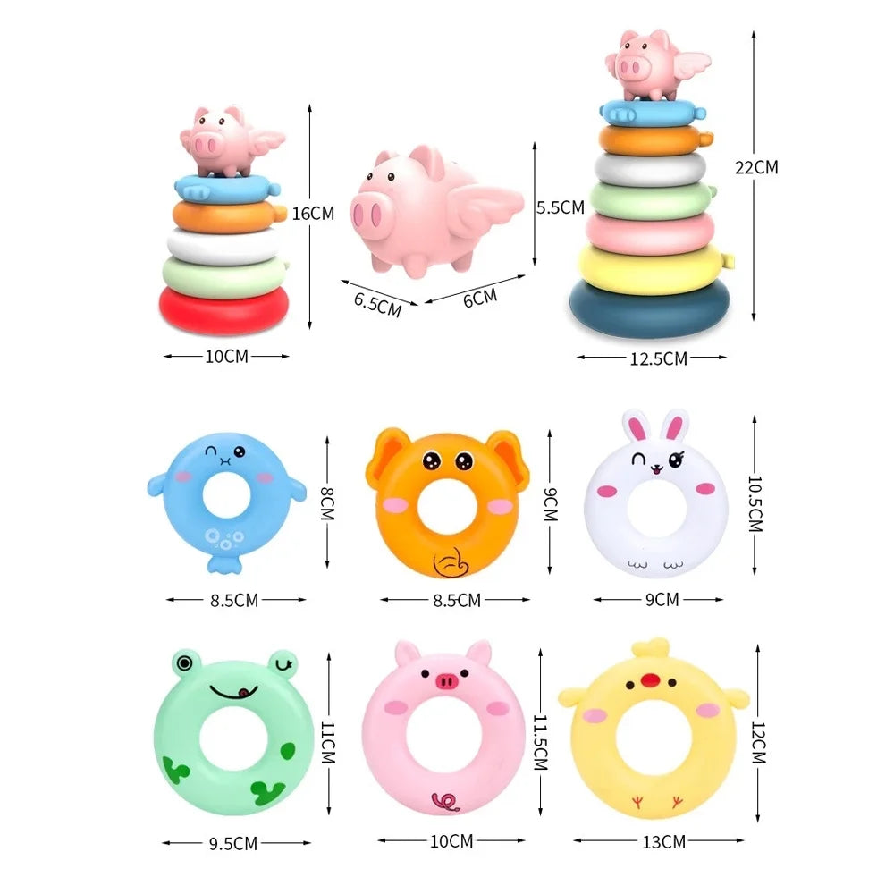 7 Pcs Stacking Tower Toy N9341