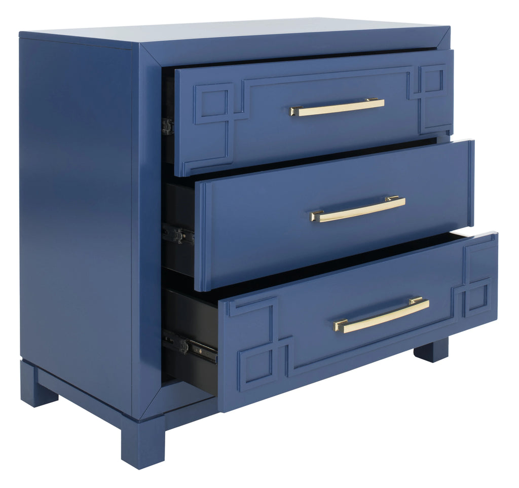 3 Drawer Chest Lapis Blue Gold M882133